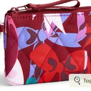 Vera Bradley zip ID case in Bow Show print